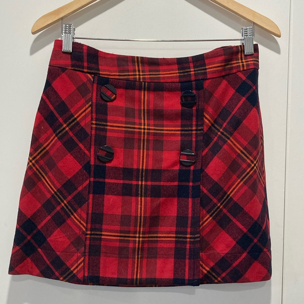 L.A.M.B. Plaid mini skirt